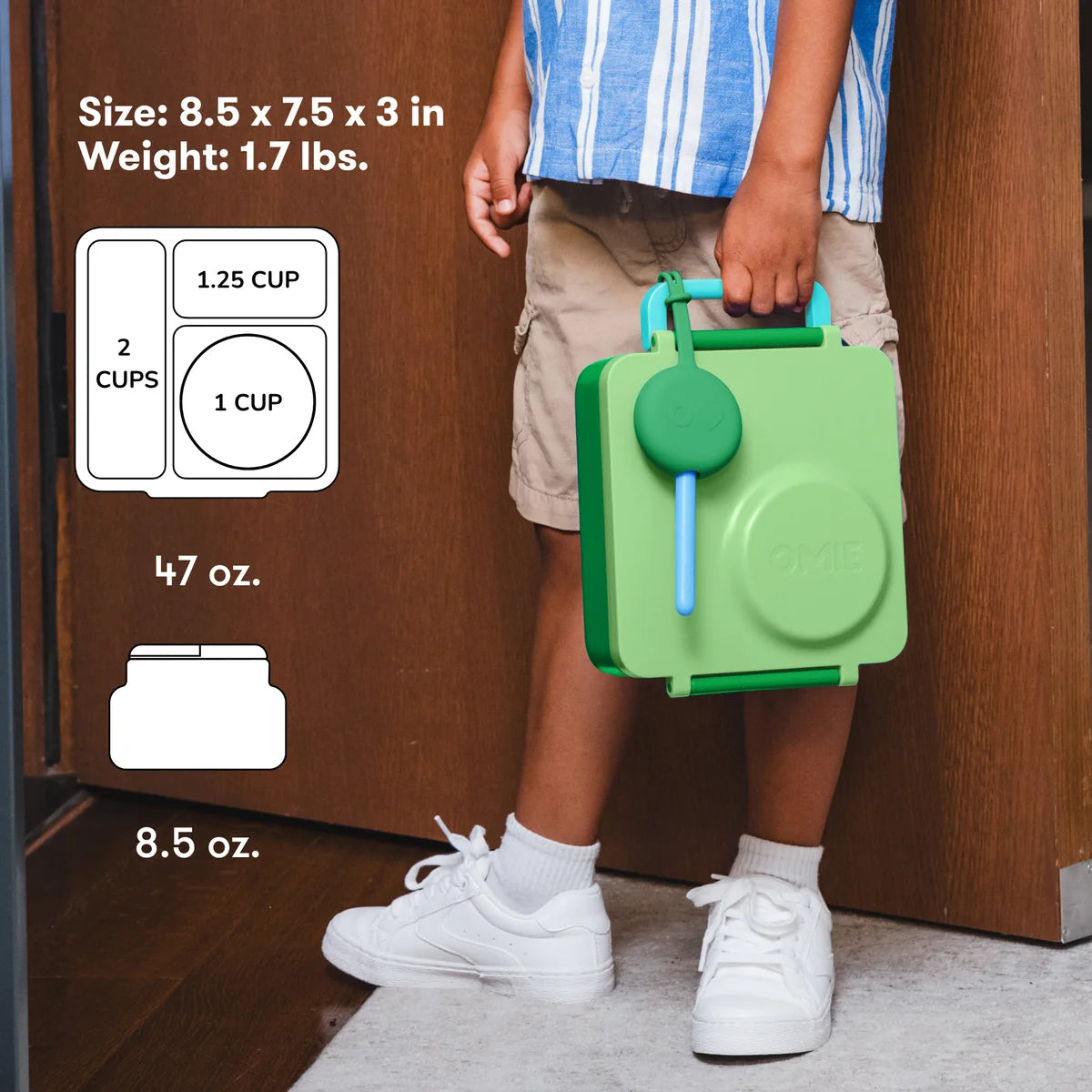OMIE BOX Hot + Cold Bento (Apple Green)