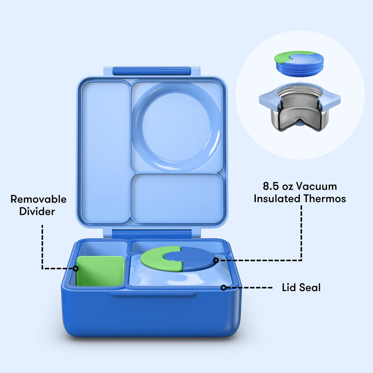OMIE BOX Hot + Cold Bento (Sea Blue)