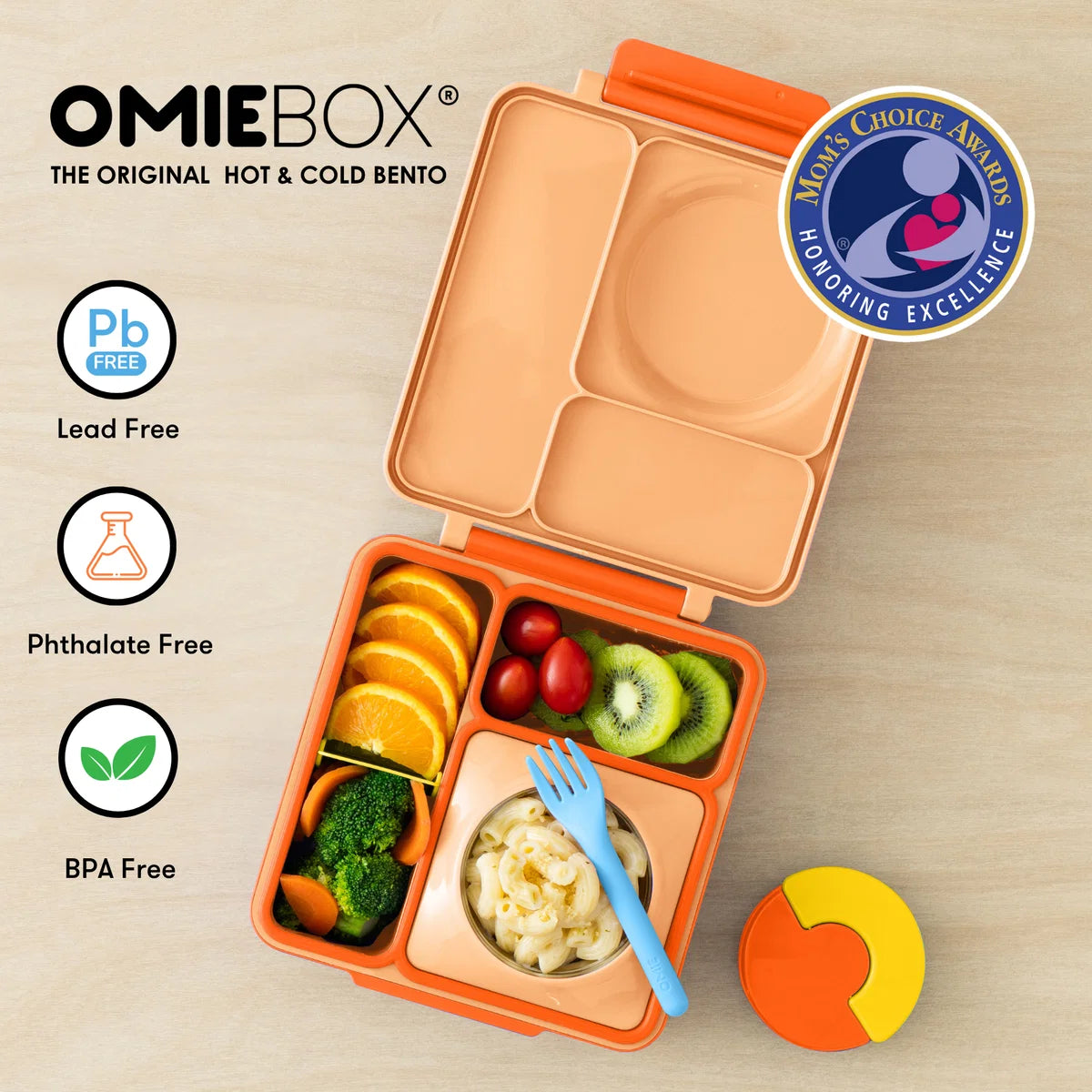 OMIE BOX Hot + Cold Bento (Poppy Orange)